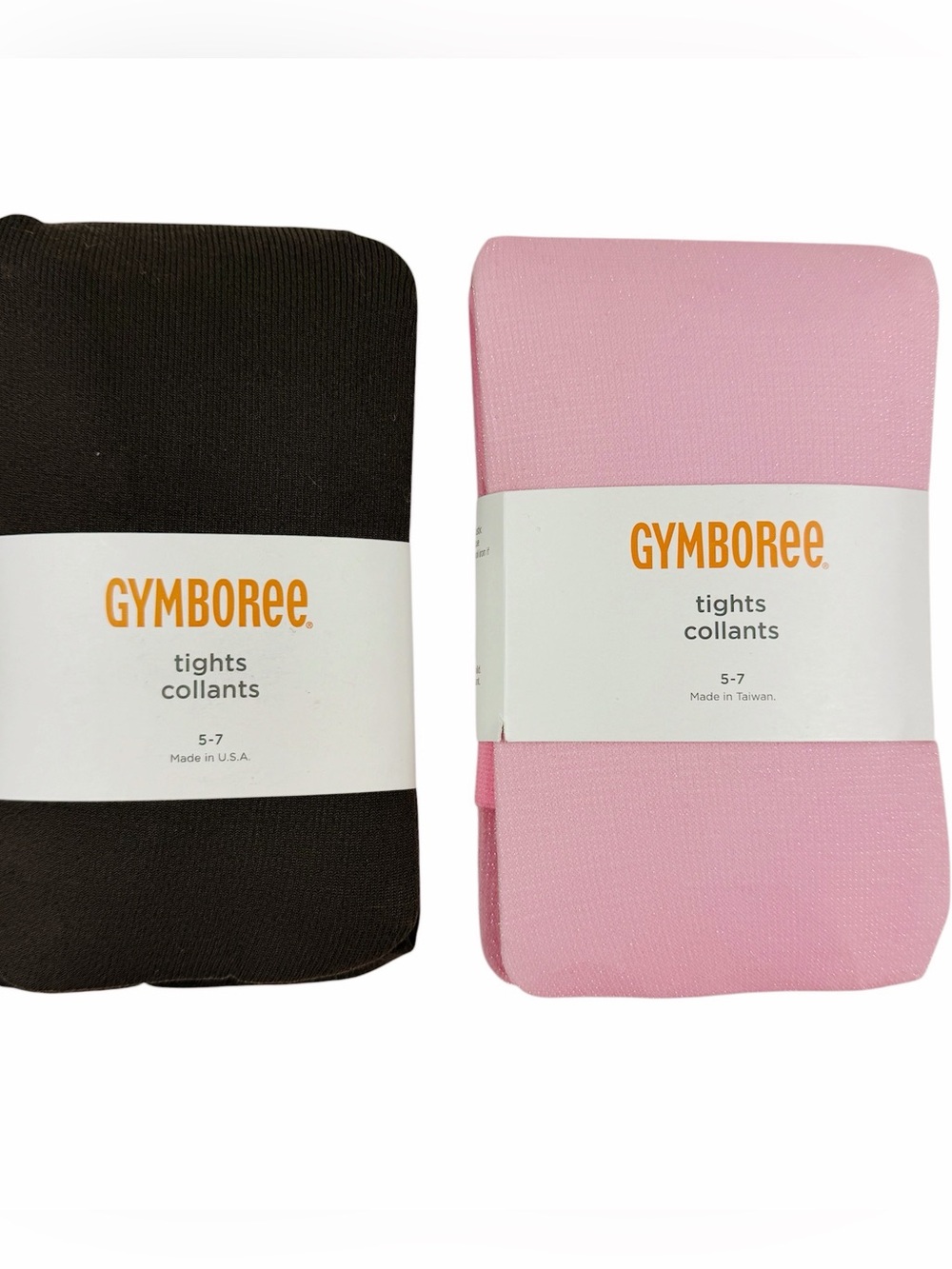 NEW Gymboree Tights 2011 Dark Brown and 2012 Pink Sparkle Size 5-7 Years